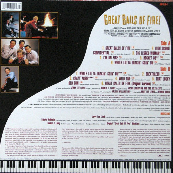 Various – Great Balls Of Fire! - Original Motion Picture Score