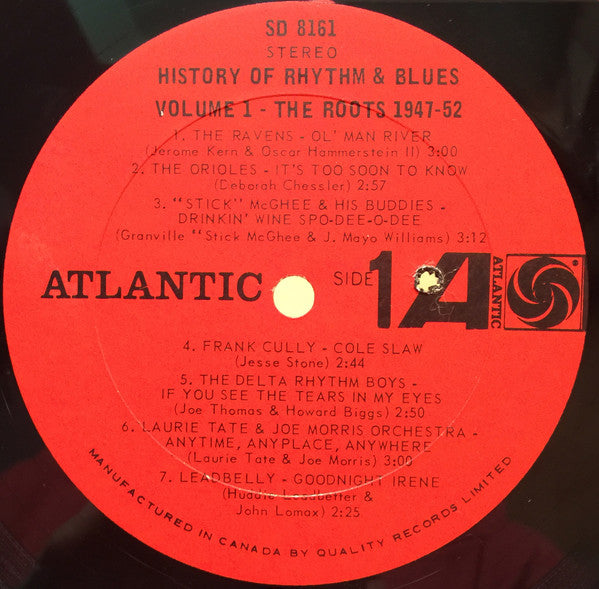 Various – History Of Rhythm & Blues Volume 1 The Roots 1947-52