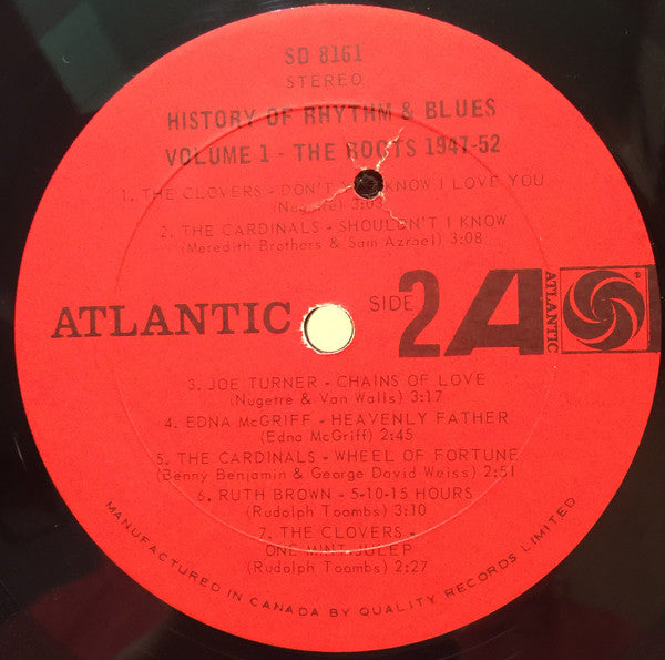 Various – History Of Rhythm & Blues Volume 1 The Roots 1947-52