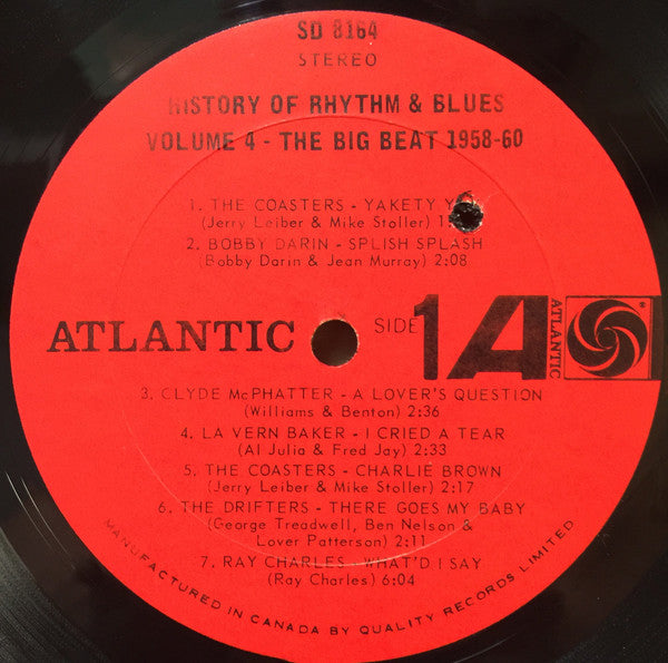 Various – History Of Rhythm & Blues Volume 4: The Big Beat 1958-60