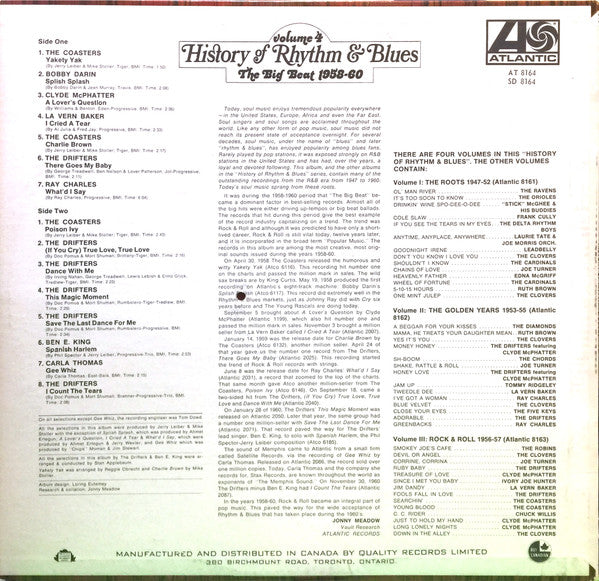Various – History Of Rhythm & Blues Volume 4: The Big Beat 1958-60
