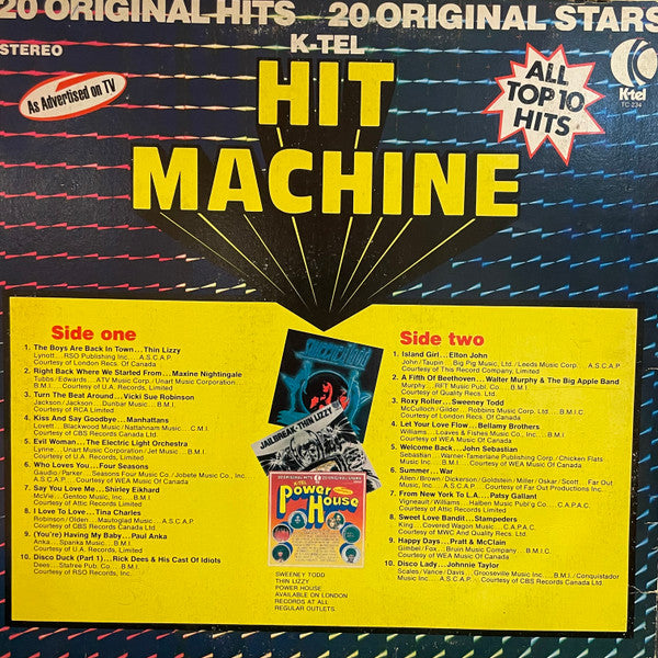 Hit Machine - Various - 1976 Pressing