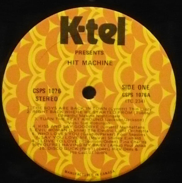 Hit Machine - Various - 1976 Pressing
