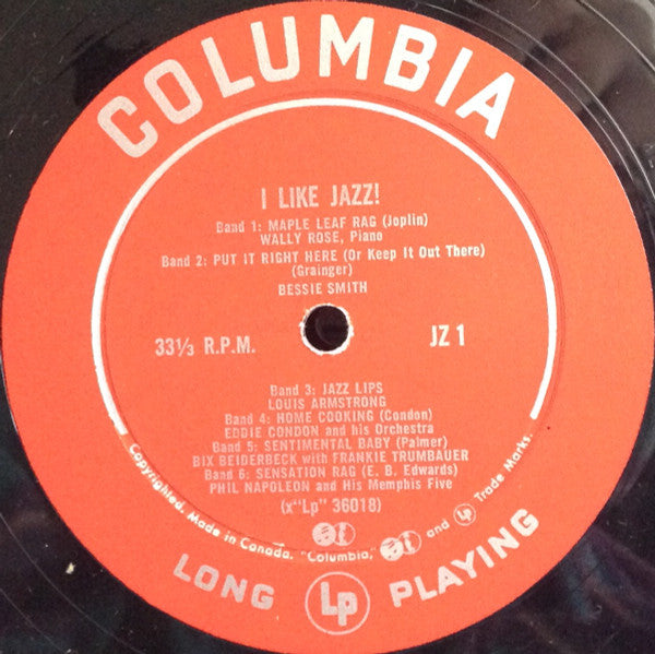 Various – I Like Jazz! - 1955 Original Complilation
