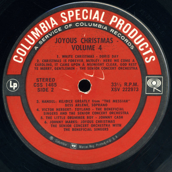 Various – Joyous Christmas, Vol. 4 US Pressing VinylPursuit.com