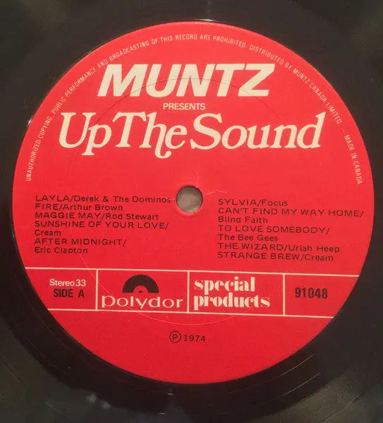 Up The Sound - 1974 Compilation Vinyl Pursuit Inc