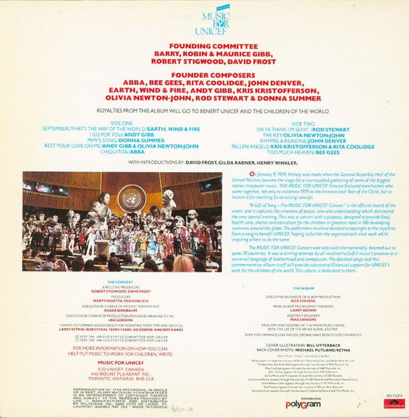 Various – Music For Unicef Concert: A Gift Of Song