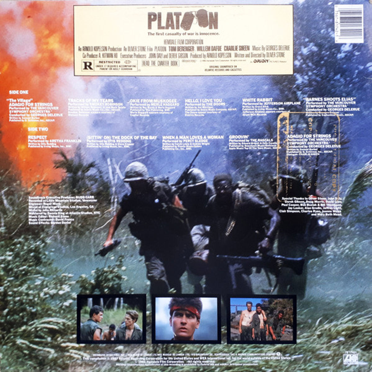 Platoon - Original Motion Picture Soundtrack - 1987