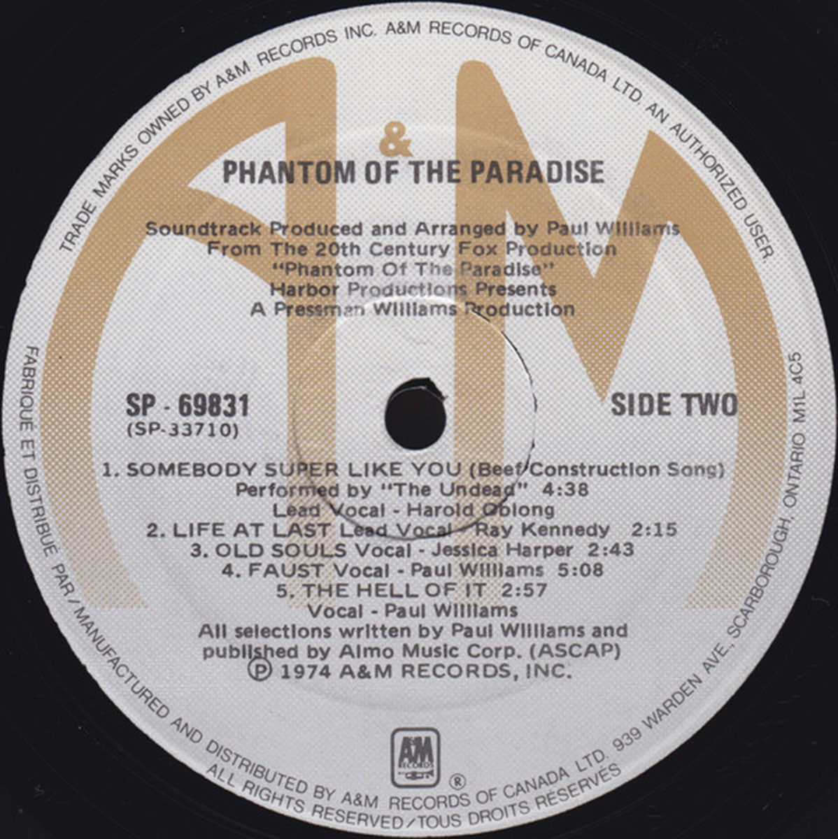 Phantom Of The Paradise - Original Soundtrack Recording VinylPursuit.com