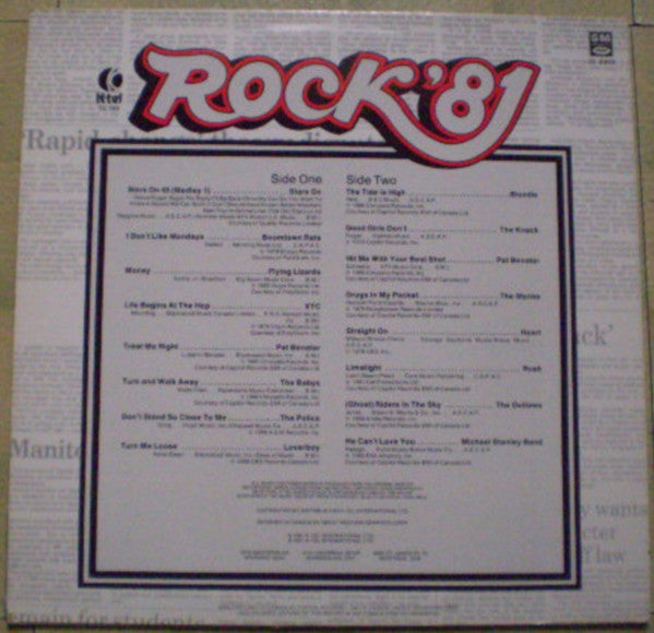 Rock '81 - 1981 Original Compilation! Bargain Bin!