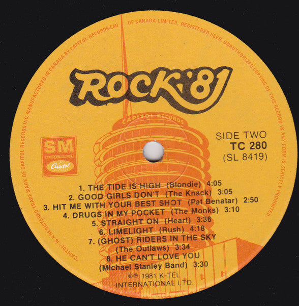 Rock '81 - 1981 Original Compilation! Bargain Bin!