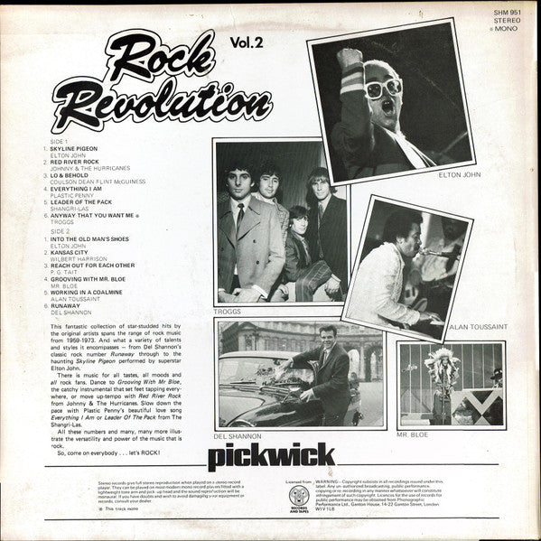 Various – Rock Revolution Vol.2 - 1975 UK Mono Pressing