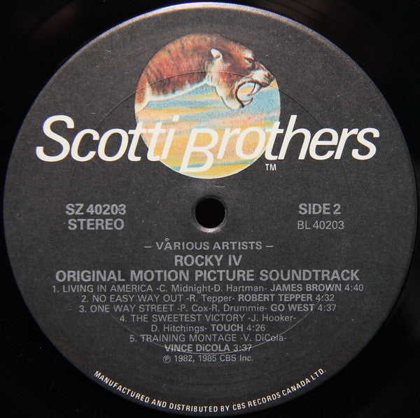 Various – Rocky IV - Original Motion Picture Soundtrack VinylPursuit.com