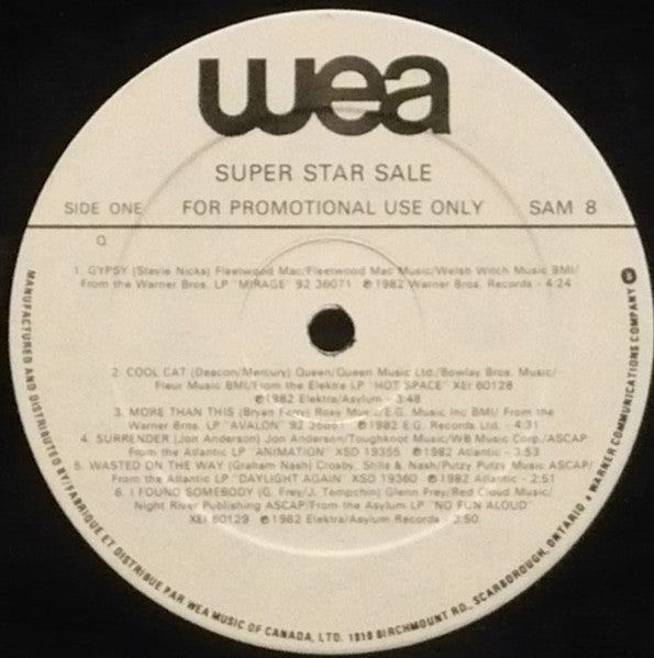 Super Sale - 1982 Promo Sampler