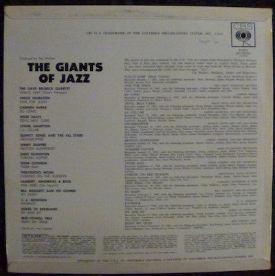 The Giants Of Jazz - 1963 Australian Original
