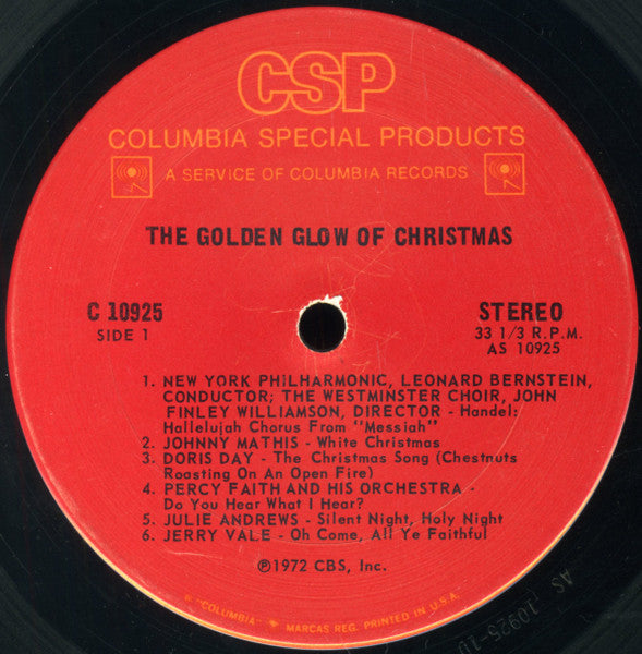 Various – The Golden Glow Of Christmas US Pressing