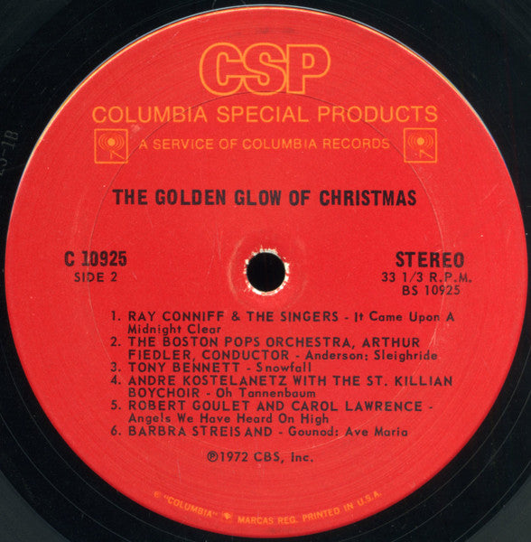 Various – The Golden Glow Of Christmas US Pressing