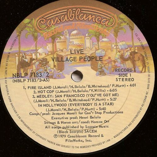 Village People – Live And Sleazy VinylPursuit.com