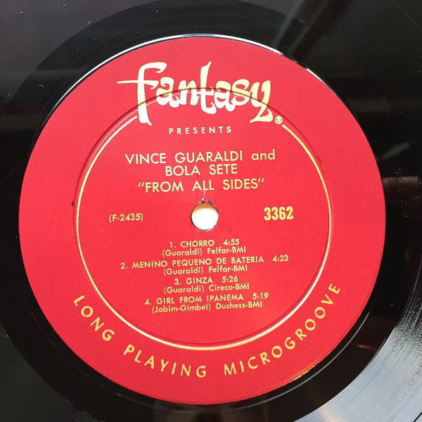 Vince Guaraldi And Bola Sete – From All Sides - 1964 US MONO Pressing VinylPursuit.com