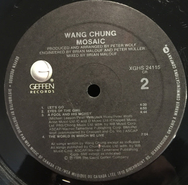 Wang Chung – Mosaic VinylPursuit.com
