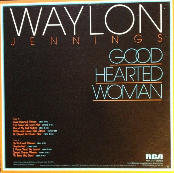 Waylon Jennings – Good Hearted Woman