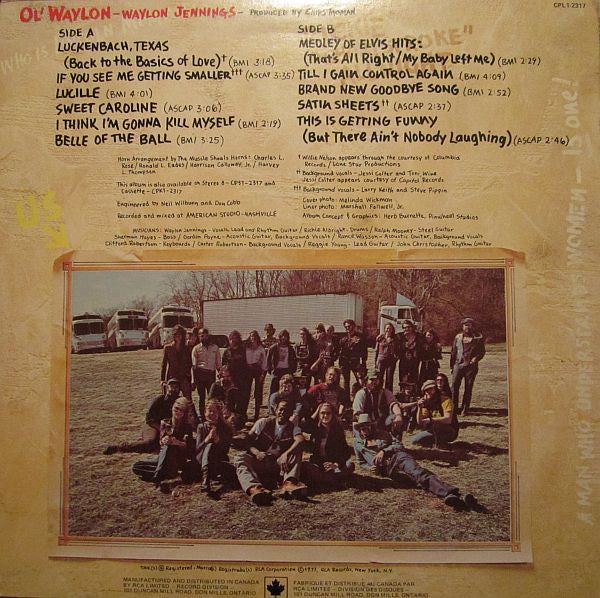 Waylon Jennings – Ol' Waylon - 1977 VinylPursuit.com