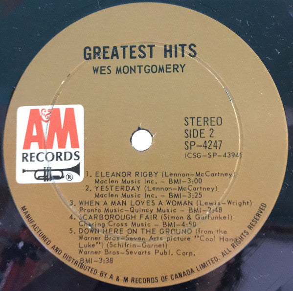 Wes Montgomery – Greatest Hits VinylPursuit.com