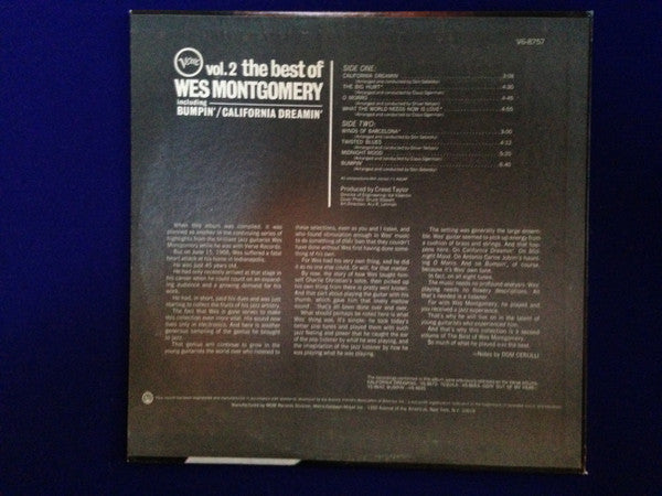 Wes Montgomery – The Best Of Wes Montgomery Vol. 2 - US 1968 Original Pressing