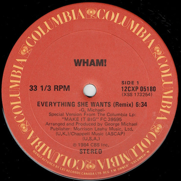 Wham! – Everything She Wants (Long Version)