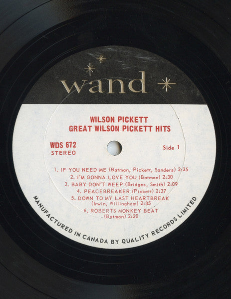 Wilson Pickett – Great Wilson Pickett Hits VinylPursuit.com