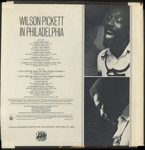 Wilson Pickett – In Philadelphia US Pressing
