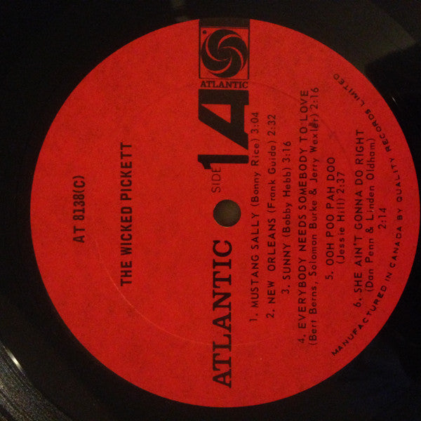 Wilson Pickett The Wicked Pickett Vinyl Pursuit Inc