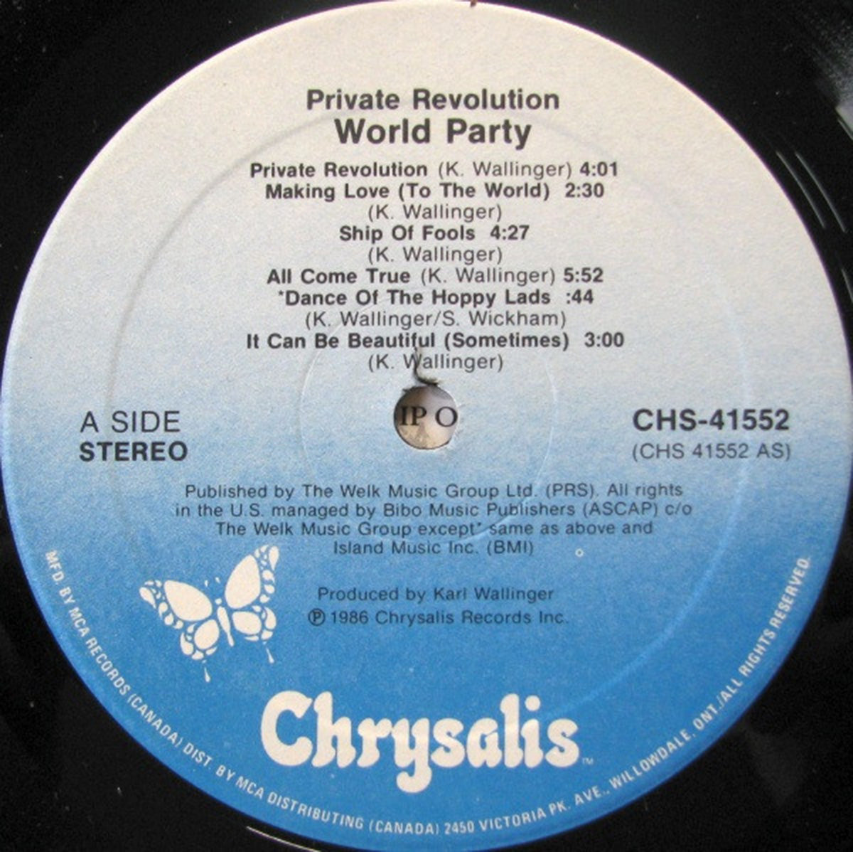 World Party – Private Revolution - 1986