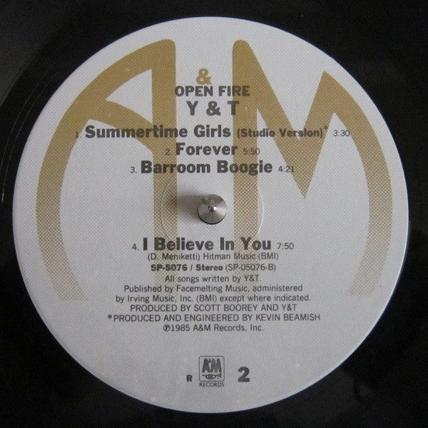 Y & T – Open Fire US Pressing VinylPursuit.com