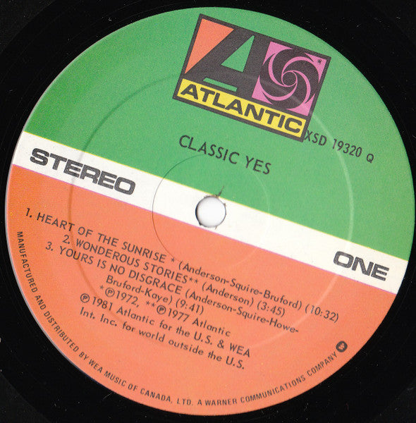 Yes – Classic Yes - 1981 Original