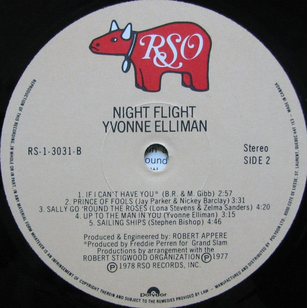 Yvonne Elliman – Night Flight VinylPursuit.com