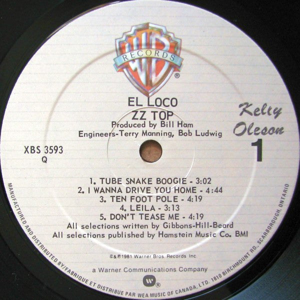 ZZ Top – El Loco VinylPursuit.com