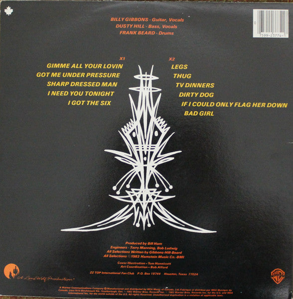 ZZ Top – Eliminator - 1983 Original