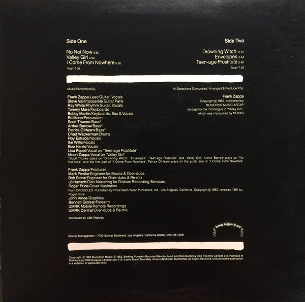 Zappa – Ship Arriving Too Late To Save A Drowning Witch VinylPursuit.com