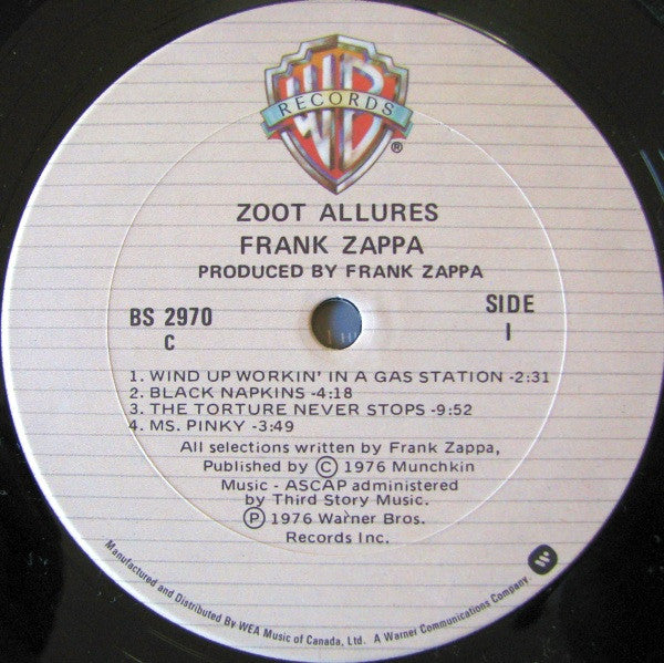 Zappa – Zoot Allures