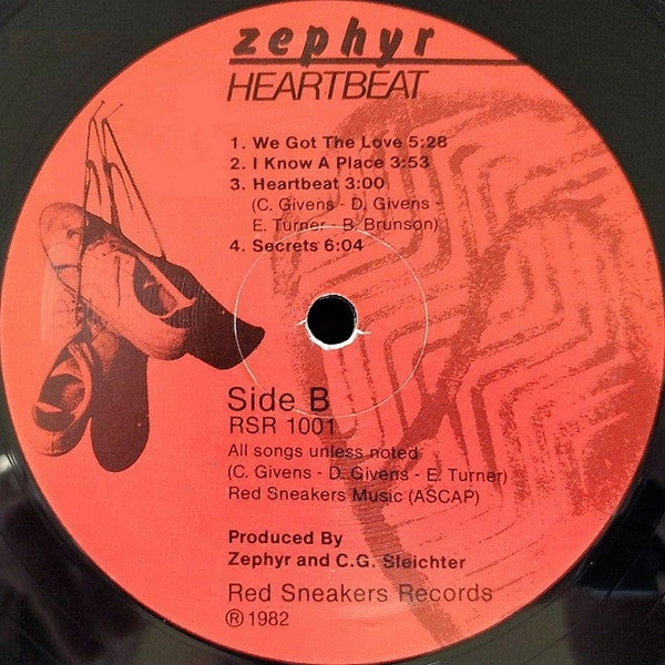 Zephyr – Heartbeat - Poster Included - 1982 US Original in Shrinkwrap