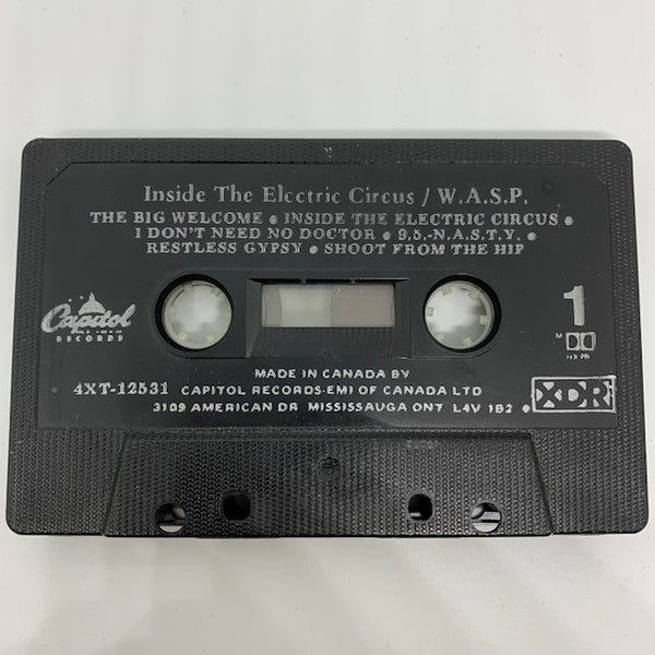 WASP – Inside The Electric Circus - Cassette, 1986