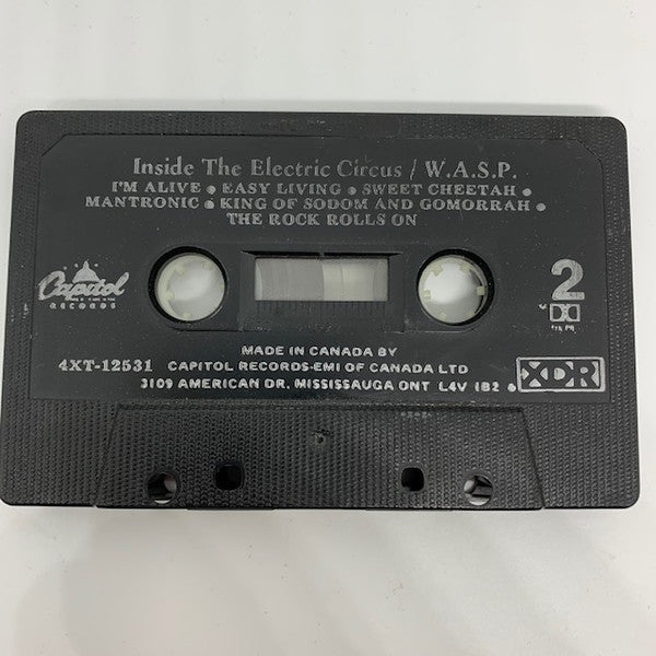 WASP – Inside The Electric Circus - Cassette, 1986