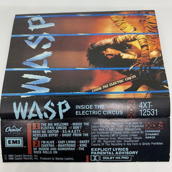 WASP – Inside The Electric Circus - 1986 Cassette