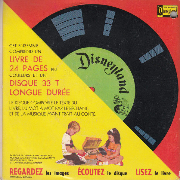 Walt Disney Présente Davy Crockett -  7" Single with Booklet, French, SEALED