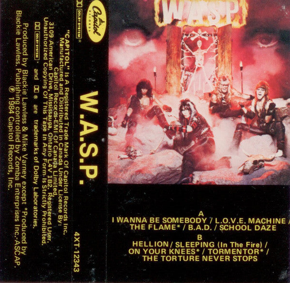 WASP - WASP –  1984 Cassette VinylPursuit.com