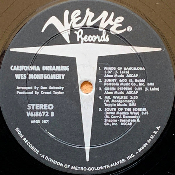Wes Montgomery – California Dreaming - 1967 US Verve Original!