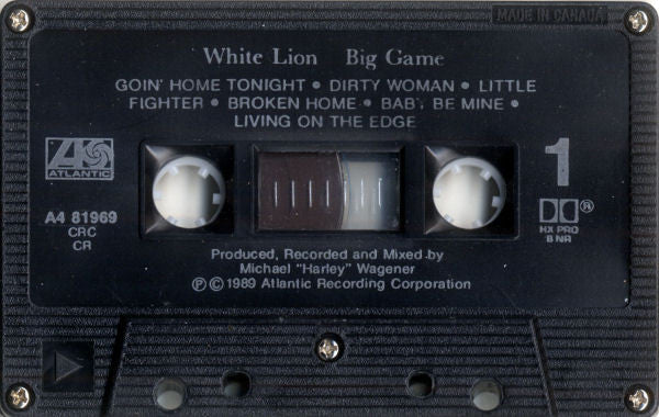 White Lion – Big Game - 1989 Cassette VinylPursuit.com