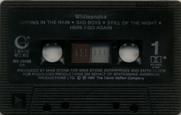 Whitesnake – Whitesnake -  1987 Cassette