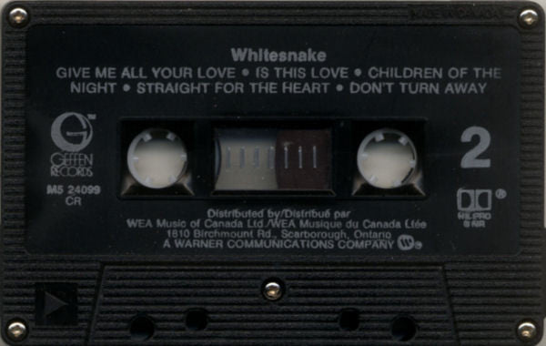 Whitesnake – Whitesnake -  1987 Cassette
